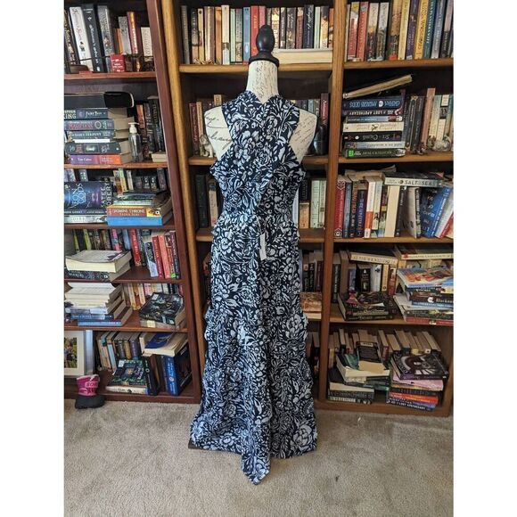 outerknown Bailey maxi dress marine Waverly floral print sz 8 nwt - Picture 3 of 9